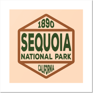 Sequoia National Park badge Posters and Art